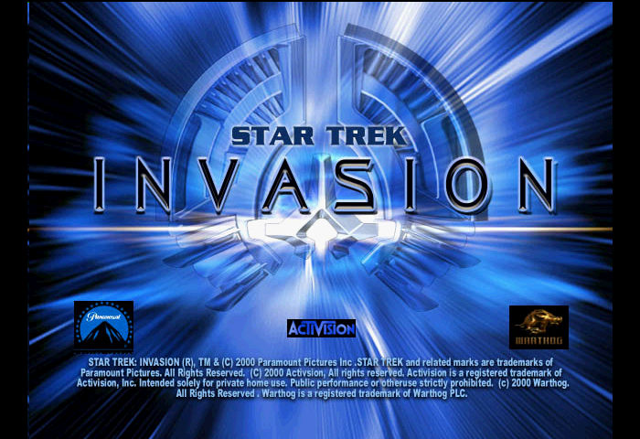 Star Trek: Invasion Title Screen